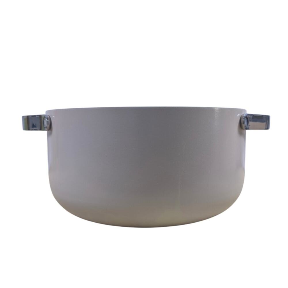 Caraway 10.5" Grey Ceramic Coated Dutch Oven Pot 6.5 qt Non Stick Cream No Lid